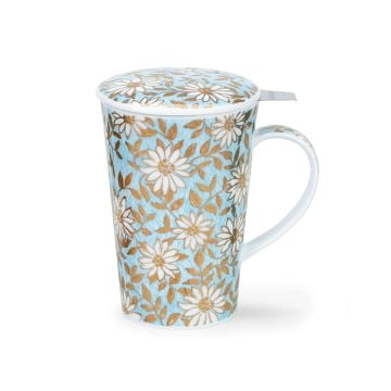 Dunoon Shetland Tea Infuser Mug, Aqua