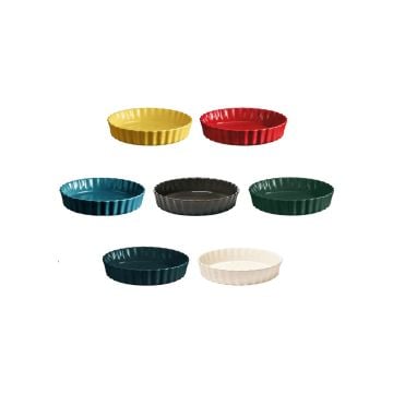 Emile Henry Deep Round Tart Dish, 24cm