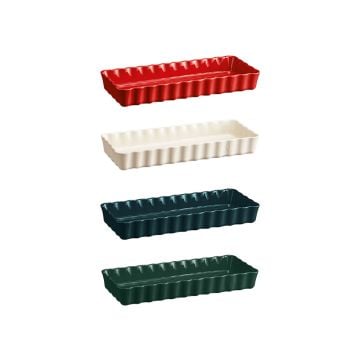 Emile Henry Slim Rectangular Tart Dish, 36x15cm
