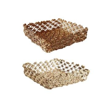 Fiorirà Un Giardino Macrame Napkin Holder, 20 cm