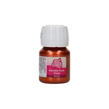 FunCakes Metallic Bronze Food Paint, 30ml