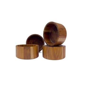 Teakhaus Bold Serving Bowls, Set of 4