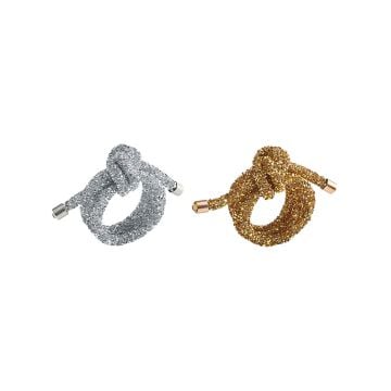 Kim Seybert Glam Knot Napkin Rings, Set of 4