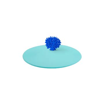 Lurch Mug Lid, Coral Fire Blue