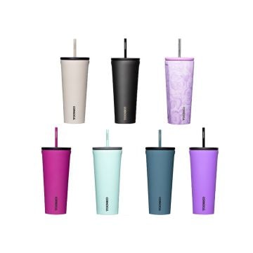 Corkcicle Cold Cup Insulated Tumbler with Straw, 710ml