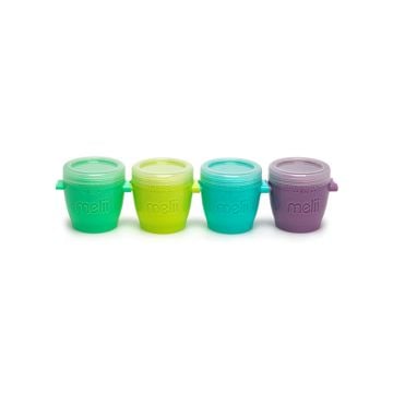 Melii Snap & Go Pods Baby Food Storage Containers 177ml, Set of 4