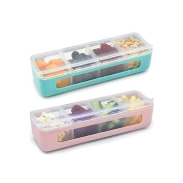 Melii Snackle Box, 4 Compartments