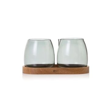 AdHoc Yuna Sugar and Creamer Set with Tray