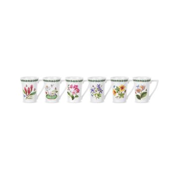 Portmeirion Exotic Botanic Garden Mandarin Mugs, Set of 6