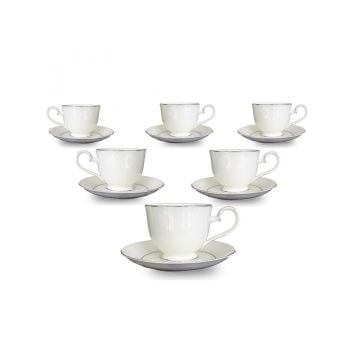 Noritake Purity Platinum Tea Service, Set of 29