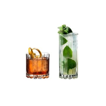 Riedel Drink Specific Glassware Rocks and Highball Glasses, Set of 8