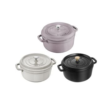 Staub La Cocotte Cast Iron Round Casserole, 22cm