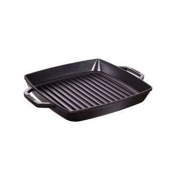Staub Double Handle Cast Iron Grill Pan, 28cm