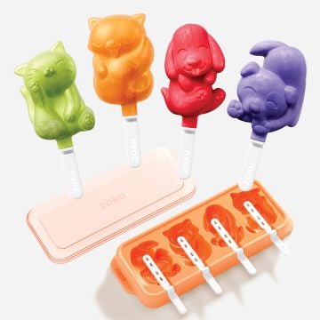 Zoku Cat and Dog Ice Pop Mould, 4 Cavities