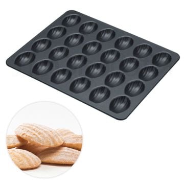 MasterClass Mini Madeleine Baking Pan, 24 cavities