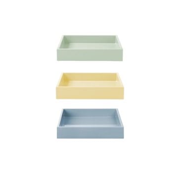 Mojoo Lux Square Lacquer Tray, 19x19cm
