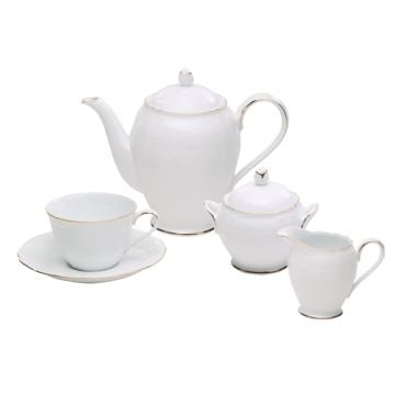Noritake Princess Bouquet Gold Tea Service, Set of 29