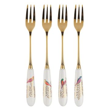 Portmeirion Sara Miller Chelsea Pastry Forks 4-Piece Set