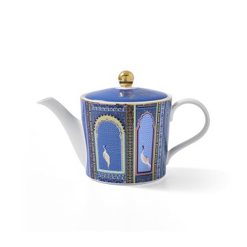 Portmeirion Sara Miller India Teapot, Indigo