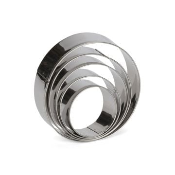 Patisse Round Cookie Cutters, Set of 5