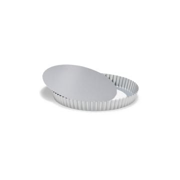 Patisse Silver Top Round Quiche Pan with Loose Bottom