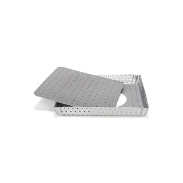 Patisse Silver Top Perforated Square Quiche Pan