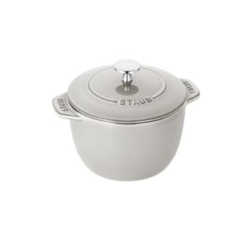 Staub La Cocotte Cast Iron Rice Casserole White Truffle, 16cm