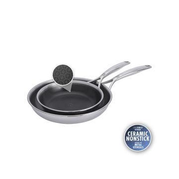 ZWILLING Peak Ceramic Hybrid Non-Stick Frying Pans, Set of 2