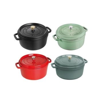 Staub La Cocotte Cast Iron Round Casserole, 26cm