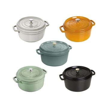 Staub La Cocotte Cast Iron Round Casserole, 28cm