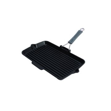 Staub Cast Iron Grill Pan with Removable Handle, Rectangular