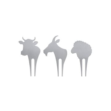 Swissmar Stainless Steel Cheese Picks, Set of 3