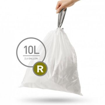simplehuman Bin Liner R 20-Piece Pack, 10L