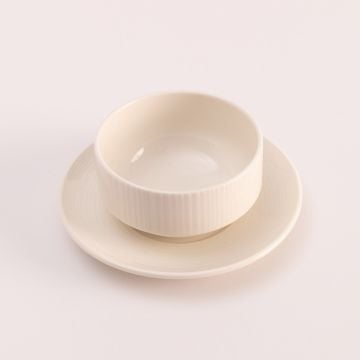Steelite Concorde Stackable Soup Bowl and Saucer