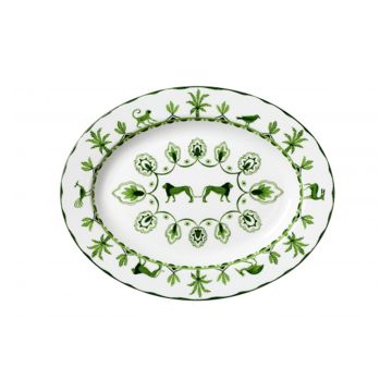 William Edwards Sultan's Garden Green Serving Platter