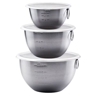 Tovolo Mixing Bowl, Stainless Steel, 3-piece Set 
