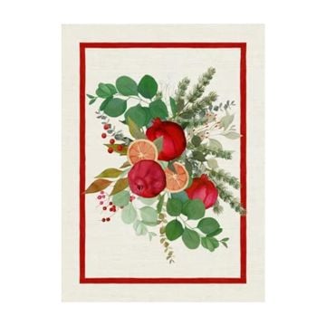 Tessitura Toscana Garland Glee Red Kitchen Towel