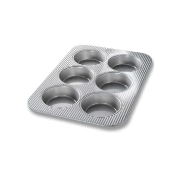 USA PAN Non-Stick Mini Round Cake Pan, 6 Cavities