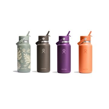 Hydro Flask Wide Mouth Insulated Bottle with Straw Cap, 950ml