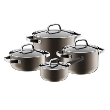 WMF Fusiontec Cookware Set of 4, Dark Brass