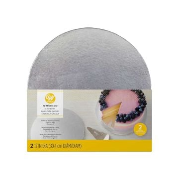 Wilton Round Silver Cake Bases, Set of 2