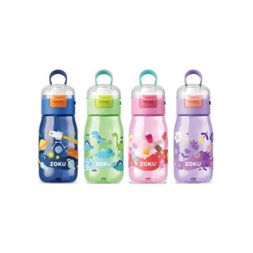Zoku Kids Flip Gulp Bottle, 475ml