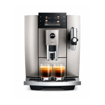 JURA E8 Coffee Machine, Midnight Silver