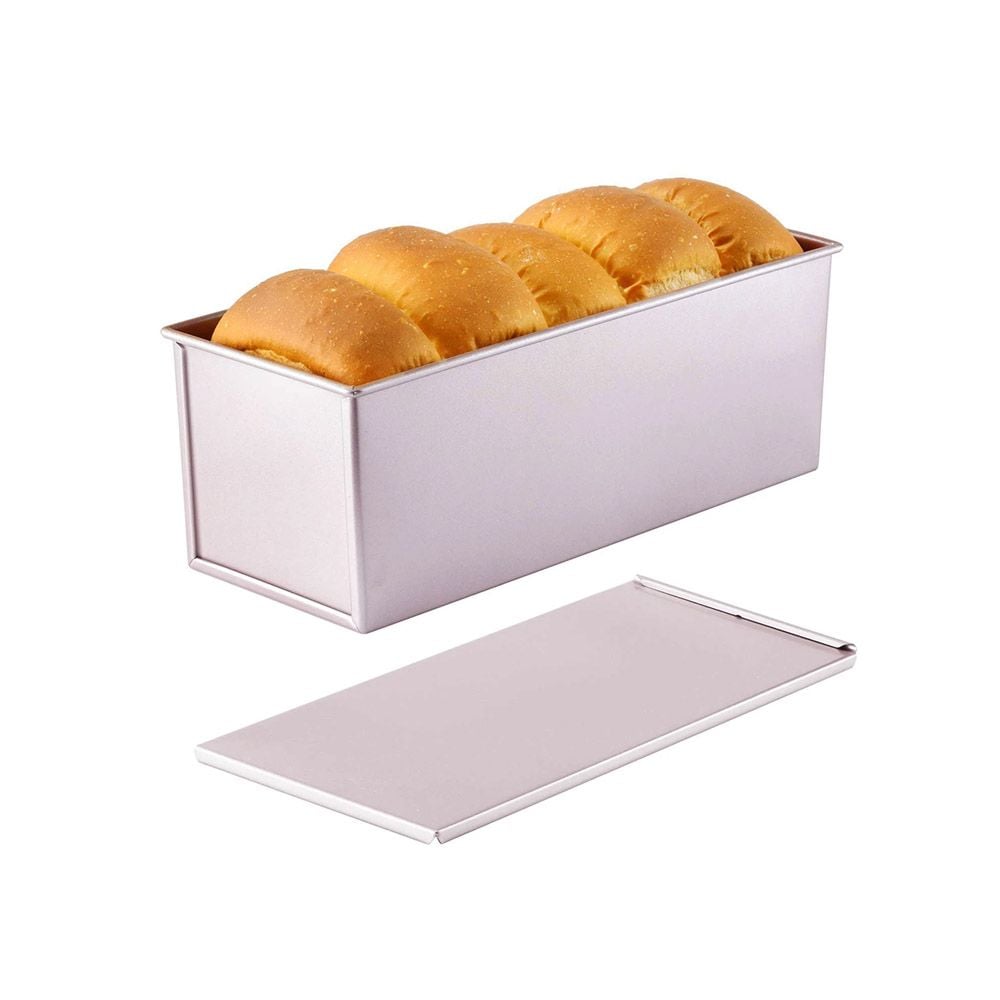 Stick Plus CHEFMADE Non-Stick Rectangular Loaf Pan with Cover, 32x12x12 cm