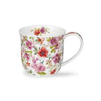 Dunoon Cumbrae Mug, Belles Fleurs Red