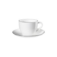 ASA Selection à Table Ligne Noire Cappuccino Cup and Saucer