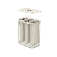 Joseph Joseph Tota Trio Ecru Laundry Separation Basket, 90 L