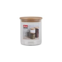 Décor Glass Bamboo Canister, 0.85 ml