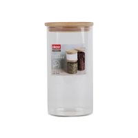 Décor Glass Bamboo Canister, 1.5 L
