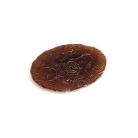 IVV Bisanzio Oval Medium Platter, Tobacco & Gold